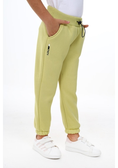 Kız Çocuk Baskılı Beli Ribanalı Paçası Lastikli Cepli Basic Jogger Eşofman Altı 3 İplik Şardonlu Açık Yeşil Kız Çocuk Baskılı Beli Ribanalı Paçası Lastikli Cepli Basic Jogger Eşofman Altı 3 İplik Şardonlu Açık Yeşil