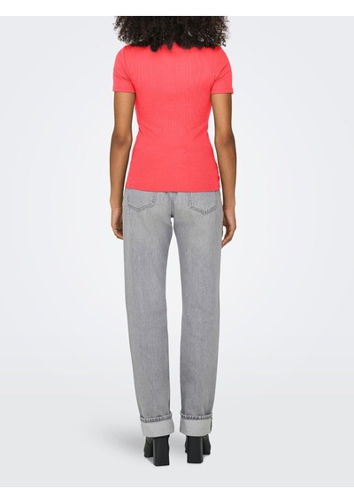 Only Onleasy S/s O-neck Top Box Jrs Mercan Kadın T-shirt 15330639