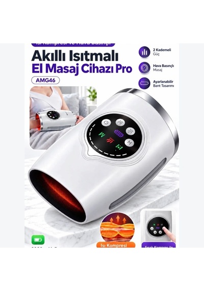Auhma Amg46 Kablosuz 2000mah Akıllı Isıtmalı El Masaj Cihazı