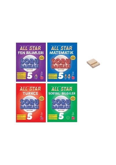 5. Sınıf All Star Matematik Fen Türkçe Ve Sosyal 4lü Set Soru Bankası