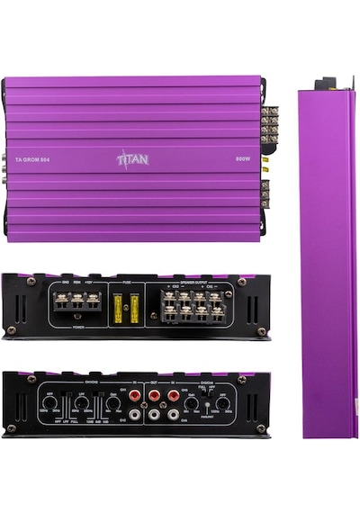 Magicvoice Titan-804 4 Kanallı Max 1600 Watt Oto Amfi-anfi