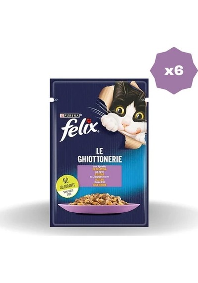 Felix Kedi Yaş Mama Kuzu Etli 85 Gr - 6 Adet