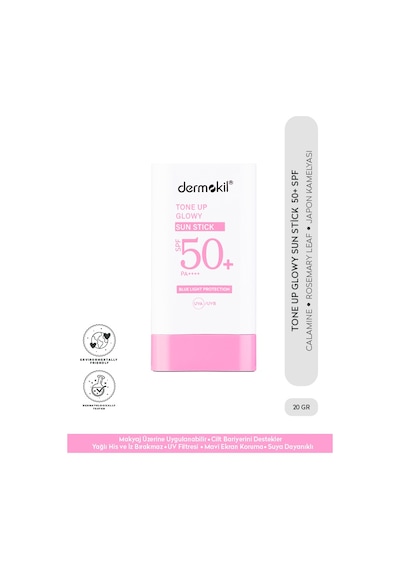 Dermokil Tone Up Glowy Ton Eşitleyici Güneş Koruyucu Stick SPF50+ 20 G