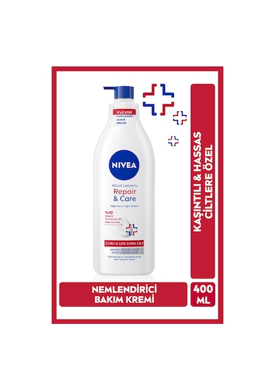 Vücut Losyonu Repair Care 400 Ml,72 Saat Nemlendirici,kuru Cilt,kaşıntılı Ve Hassas Ciltlere Özel