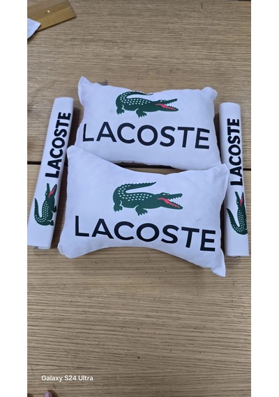 Lacos Sıyah İkili Yastık Ve Kemer Kılıfı Seti