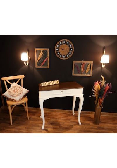 Wooding 80 Cm Çekmeceli Masif Beyaz Ceviz Dresuar (548586126) Ceviz