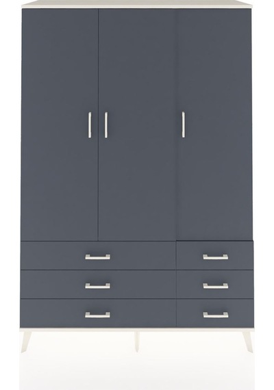 Hyperion Dolap 5 Raflı 6 Çekmeceli Tek Askılı 132x44x195 Aytaşı-antrasit/antrasit Antrasıt/antrasıt Hyperion Dolap 5 Raflı 6 Çekmeceli Tek Askılı 132x44x195 Aytaşı-antrasit/antrasit Antrasıt/antrasıt