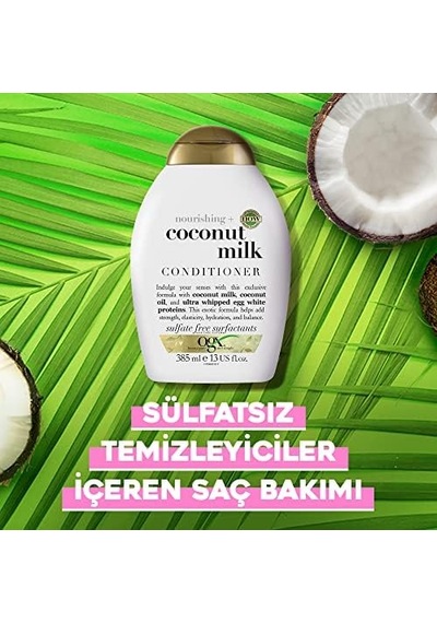 Besleyici Hindistan Cevizi Sütü Sülfatsız Saç Kremi 385ml