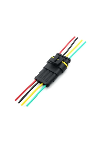 Kablolu 4-pin Su Geçirmez Konnektör Takımı-4981