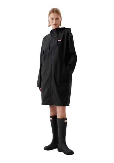Hunter Hunter Andrea Pu Unisex Siyah Yağmurluk 6000