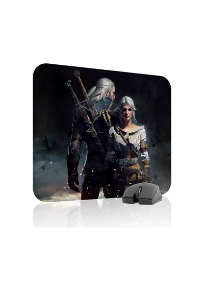 Witcher 3 Kaymaz Dikişli Kauçuk Oyuncu Mousepad V1 - 48x40 Xl Gaming Mouse Pad Fare Altlığı