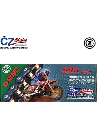 428 O-Ringli Cz Çekya Motosiklet Zinciri + Kilit