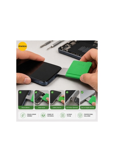 Td1-b Profesyonel Cep Telefonu Tablet Ekran Sökme Kasası Açma Aparatı Esnek Metal Çelik Pens 4.5 X 4 Cm 0.5 Mm