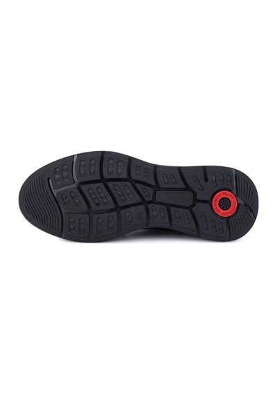 Tamer Tanca Erkek Hakiki Deri Siyah Sneakers & Spor Bot 298 3299-56602 Erk Bot Sk25-26 Sıyah Siyah
