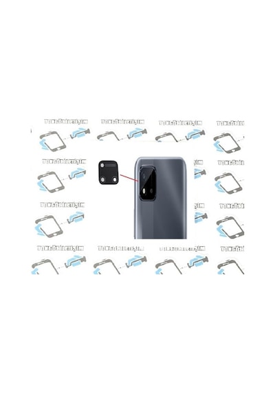 Oppo Realme Uyumlu C21 Arka Kamera Camı Lens Yapışkanlı (525725609)