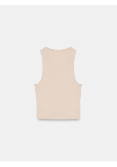 Dilvin 32941 Kolsuz Crop Top-taş