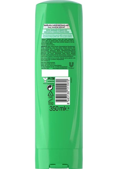 Sağlıklı Uzayan Saçlar Biotin-uzama Kompleksi Saç Bakım Kremi 350 Ml