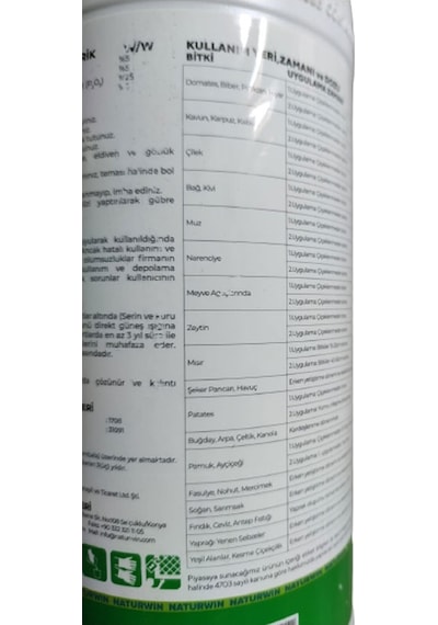 Naturwin Agro Phosfozinc Sıvı Gübre 1 Litre