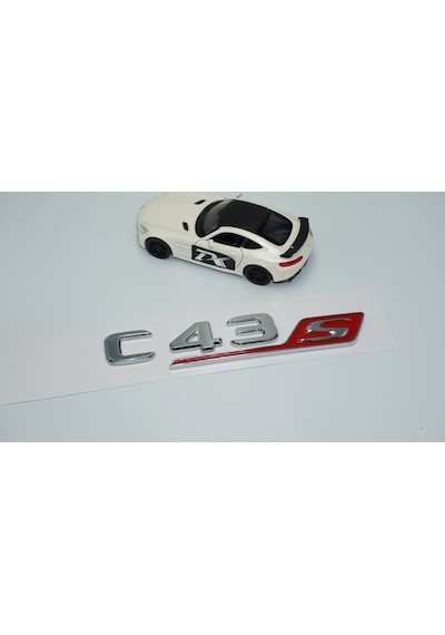 Dk Tuning C43s Bagaj Krom Kırmızı Abs 3m 3d Yazı Logo Benz İle Uy