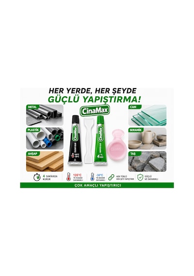 Çift Bileşenli Epoksi Yapıştırıcı 16 Gr Metal Plastik Ahşap Cam Seramik Taş İçin Güçlü Hızlı Yapıştırıcı 2 Dakika Kuruma