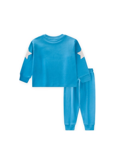 Cigit Uzay Aracı Aplikeli Pijama Takım 2-8 Yaş Mavi Mavi
