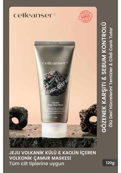Celleanser Volcanic Deep Mud Mask 120 G