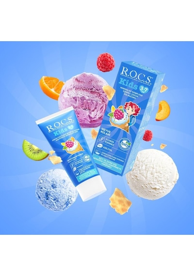 Rocs Kids Meyve Külahı Florürsüz Diş Macunu 45 ML