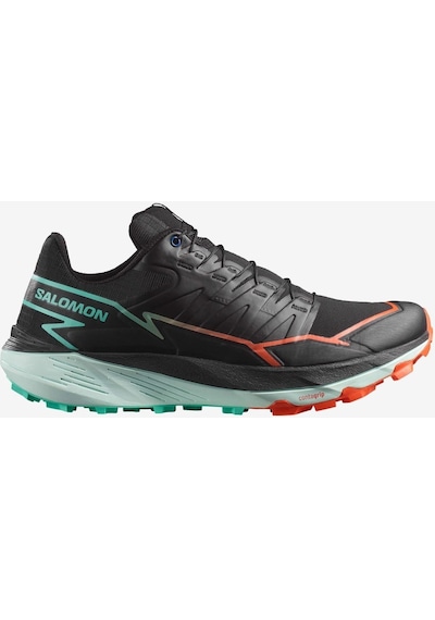 Salomon Thundercross Black/cherry Tomato/electric Green Erk Patika Koşusu Ayakkabısı L47560900 Siyah