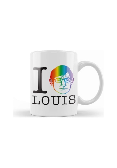 I Heart Louis Pride Rainbow Theroux Kupa Bardak Porselen Karışık