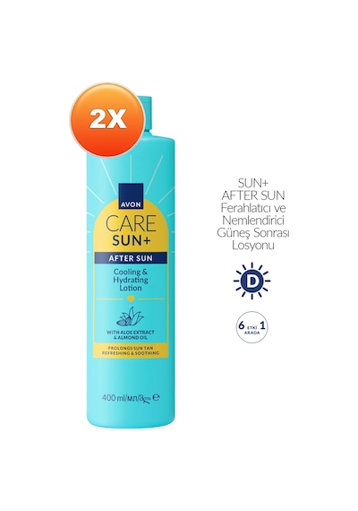 Sun+ After Sun Ferahlatıcı Ve Nemlendirici Gu Neş Sonrası Losyonu 400ml İkili Paket