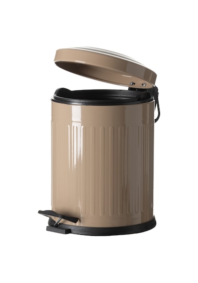 Mudo Home 5lt Pedallı Vıntage Çöp Kovası Bej