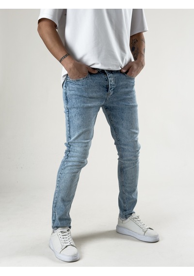Cocopelli Slim Fit Buz Mavisi Erkek Kot Pantolon Coc2715 Çok Renkli