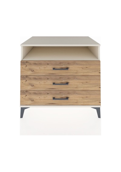 Kronos Şifonyer Tek Raflı 3 Çekmeceli 88x59x80 Aytaşı-çam Aytaşı