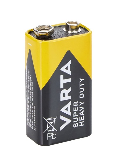 Varta Heavy Duty 9V Çinko Karbon Alkalin Pil 10'lu
