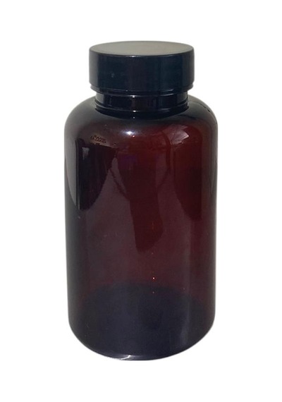 200ml Kahverengi Tablet Şişesi Siyah Kapak, 12 Adet, Tablet Şişesi, Ecza Şişesi, Kozmetik Şişe Kahverengi