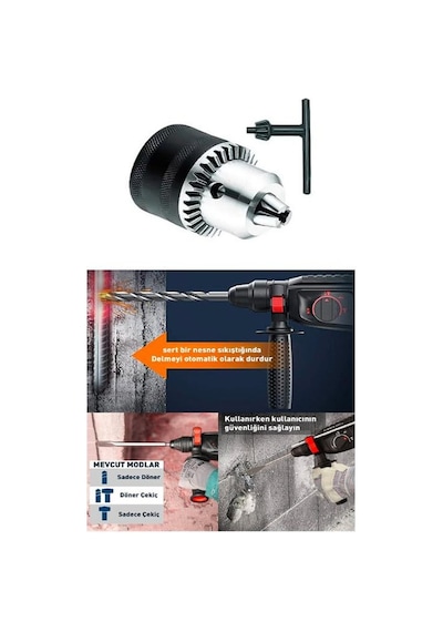 Assur Plus Metal Şanzıman Profesyonel Kırıcı Delici Otomatik Kafa Vidalama 5 Parça Hilti