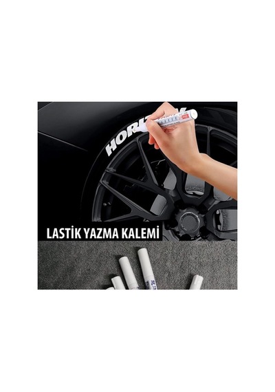 Lastik Yazı Boyama Kalemi Beyaz 1 Adet Onkar Otk-24481