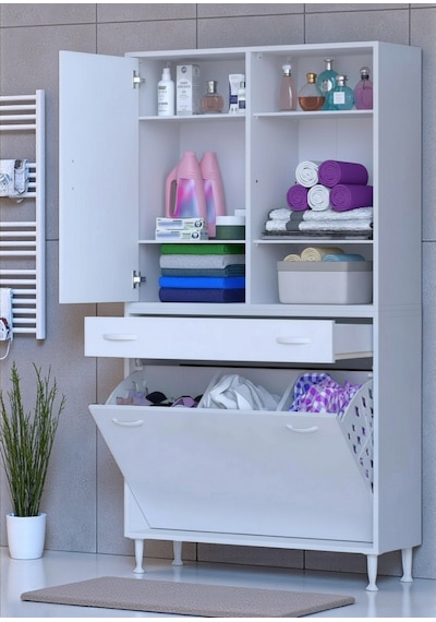 Eliusta Mira Dolap 6 Bölme Çok Fonksiyonlu Banyo Dolabı 100 Cm Beyaz Sepetli Dolap 100x171x32,5 Cm Organizer Beyaz Eliusta Mira Dolap 6 Bölme Çok Fonksiyonlu Banyo Dolabı 100 Cm Beyaz Sepetli Dolap 100x171x32,5 Cm Organizer Beyaz