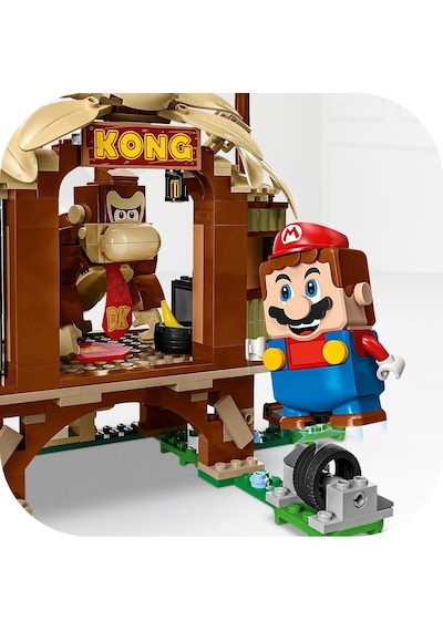 Super Mario Donkey Kong'un Ağaç Evi Ek Macera Seti 71424 - 8 Yaş Ve Üzeri Çocuklar Için Yaratıcı Oyuncak Yapım Seti 555 Parça