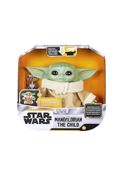 Baby Yoda İnteraktif Animatronic 25+ Ses Ve Hareket Kombinasyonlu İnteraktif Oyuncak Bebek