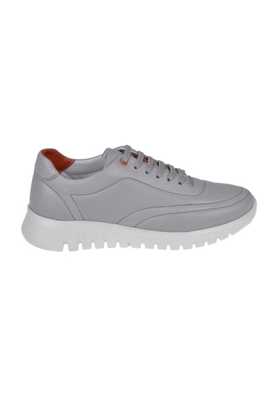 Pullman Hakiki Deri Kadın Spor Ayakkabı Sneaker Yna-2021 Gri