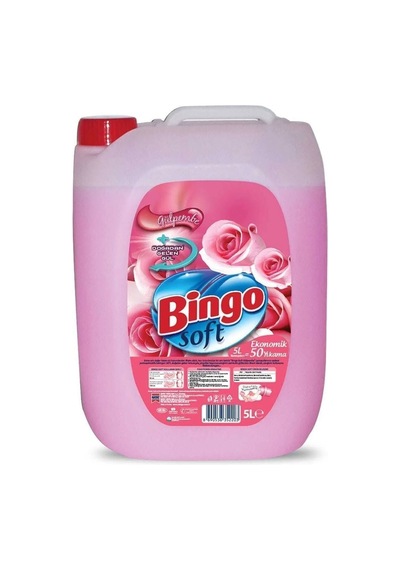 Bingo Soft Çamaşır Yumuşatıcı 5 Lt Gülpembe Ve Sensitive 2 Li 2'li Set
