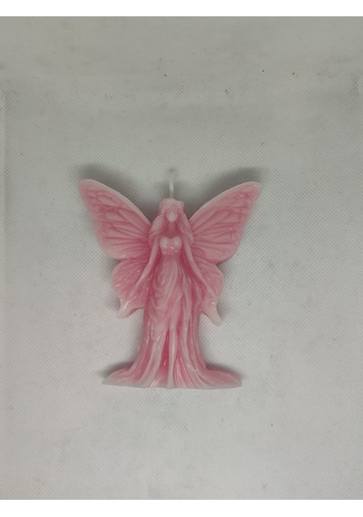 Dekoratif Melek Mum Pembe