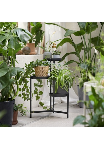 Ikea Olivblad Çiçeklik 58 Cm Siyah