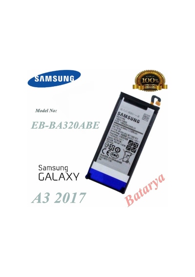 Samsung Uyumlu Galaxy A3 2017 Batarya Eb-Ba320Abe Batarya 2350Mah Servis