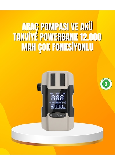 12.000 Mah Akü Dahili Hava Dijital Ekranlı