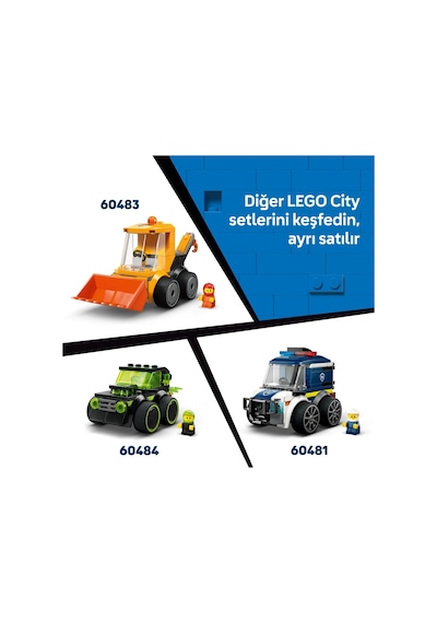 LEGO® City Araçlar – İtfaiye Kamyonu 60482 -5 Yaş ve Üzeri Çocuklar için İtfaiyeci Minifigürüyle Yaratıcı Oyuncak Yapım Seti (67P)