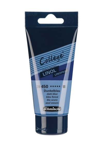 : Kolej Linol: Linoprint Mürekkep: 75ml: Lacivert 450 Koyu Mavi