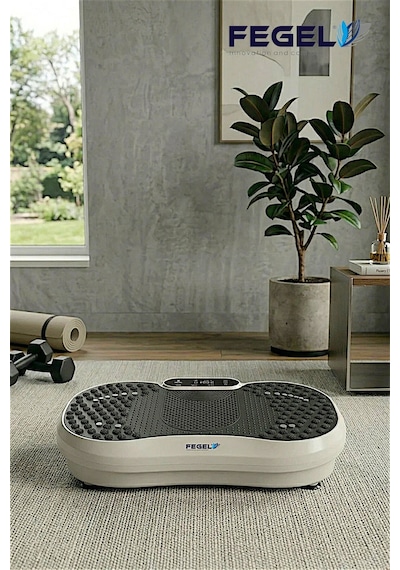 FG-6500 99 Kademeli Hoparlörlü Titreşimli Fitness Platformu - Beyaz