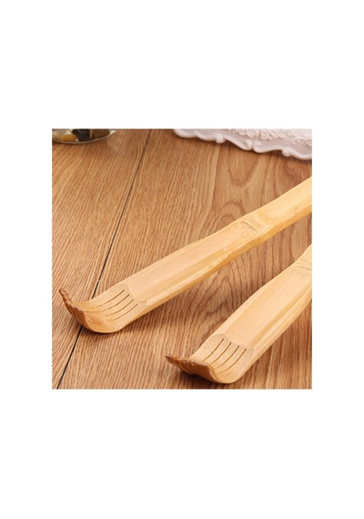 Bambu Ahşap Sırt Kaşıyıcı Sırt Kaşıma Aleti 47 Cm Tekerlekli Masaj Aparatlı Karışık